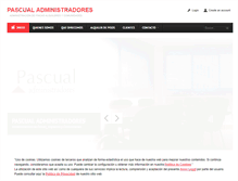 Tablet Screenshot of pascualadministradores.com